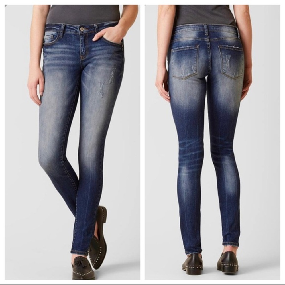 KanCan Women's Skinny Jeans - Dark Blue